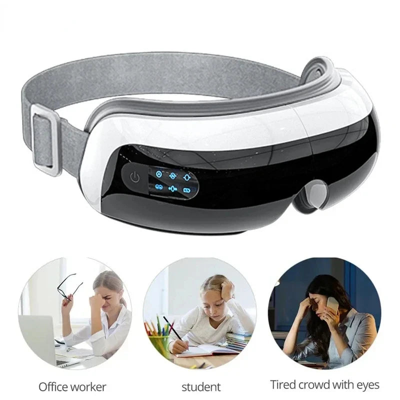 Electric Eye Massager With Heat Vibration Bluetooth Music